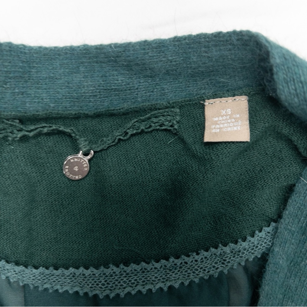 Knitted & Knotted for Anthropologie Ravenna Cardigan - jeweled green - Picture 2 of 9